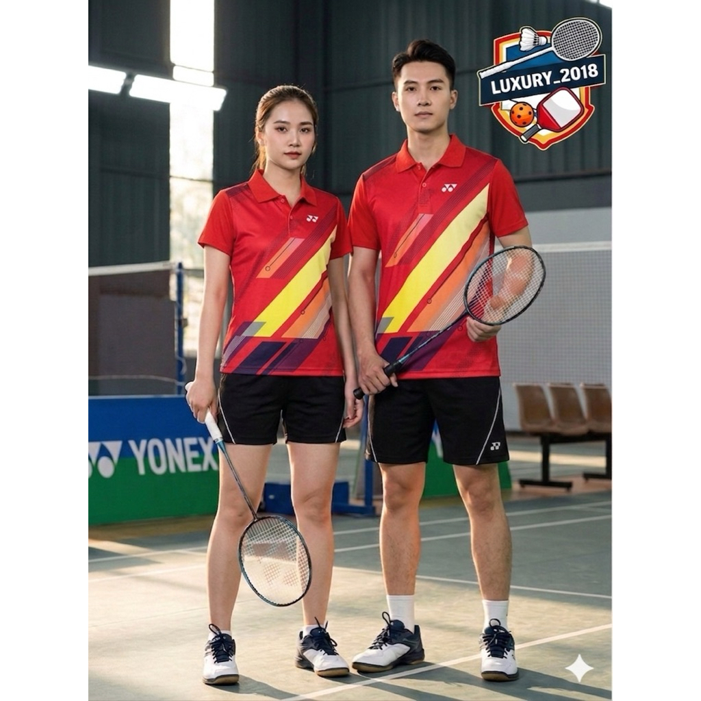 Áo Cầu Lông Nam Nữ Yonex Cổ trụ