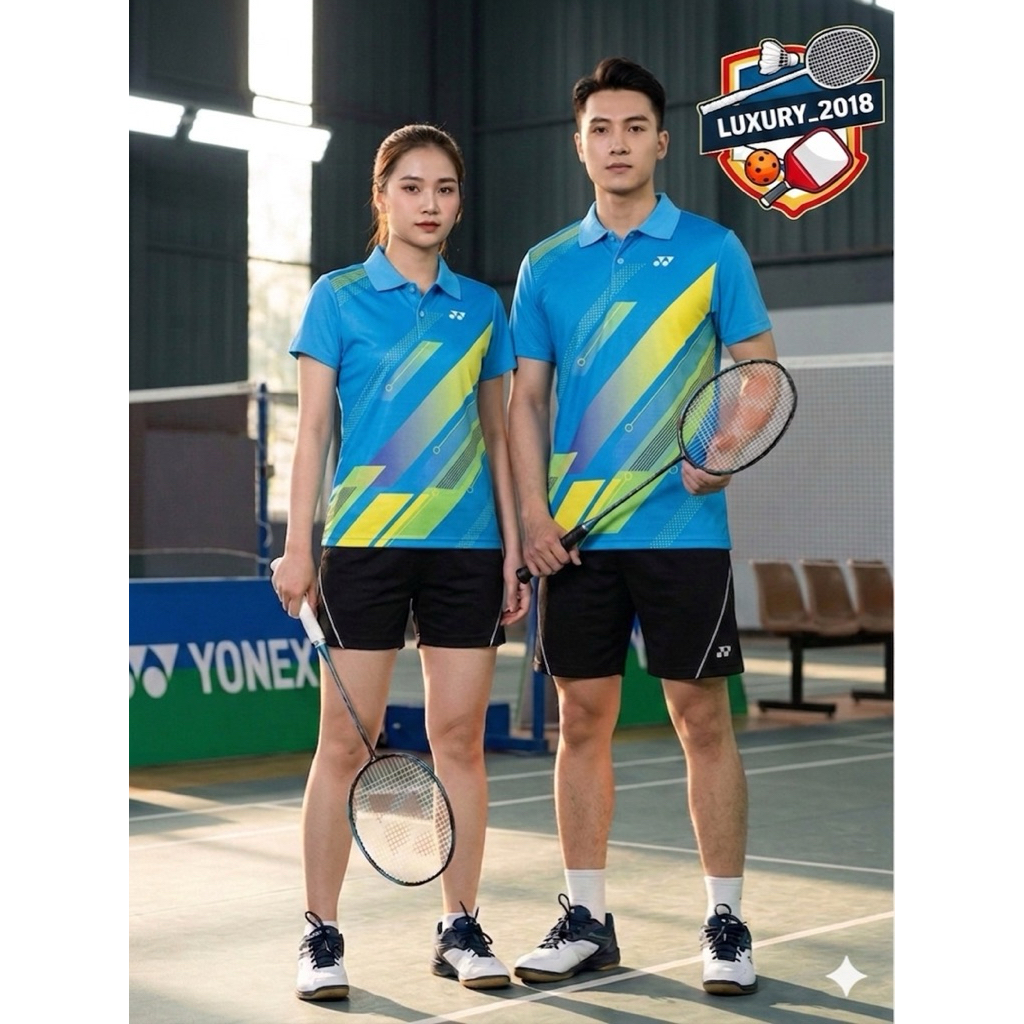 Áo Cầu Lông Nam Nữ Yonex Cổ trụ
