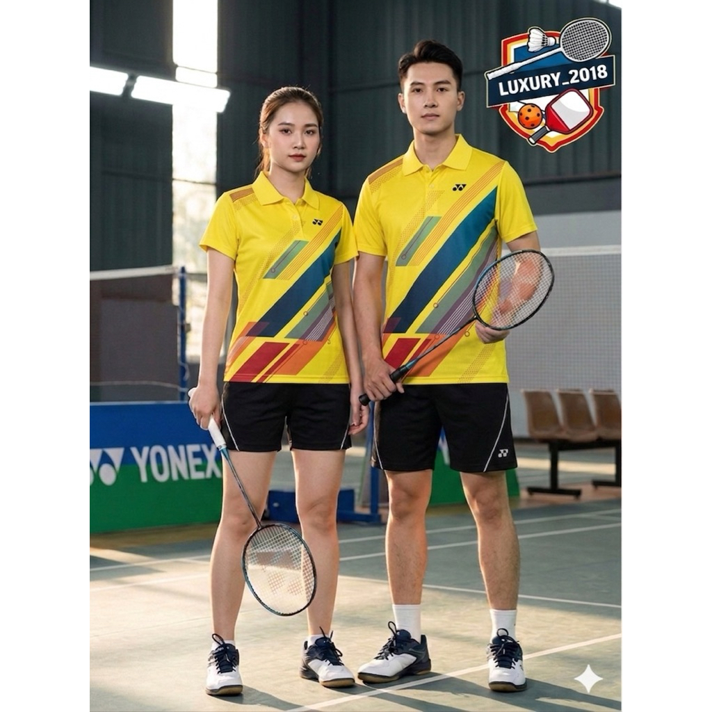 Áo Cầu Lông Nam Nữ Yonex Cổ trụ