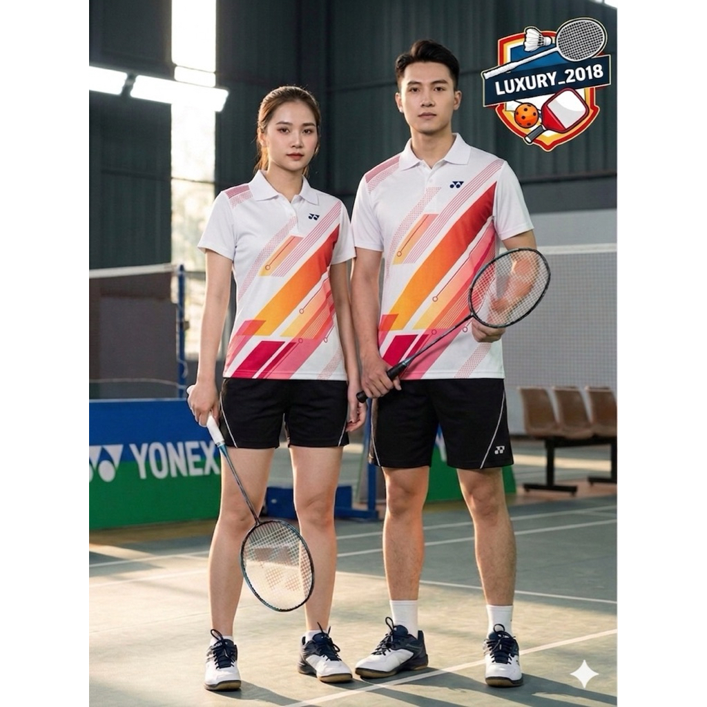 Áo Cầu Lông Nam Nữ Yonex Cổ trụ