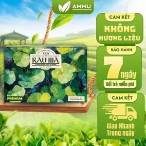 Trà Rau Má Túi Lọc Ammu Vị Thanh Nhẹ, Uống Dễ Chịu, Dùng Mỗi Ngày, Hộp 20 Túi