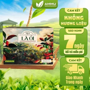 Trà Lá Ổi Túi Lọc AMMU Thảo Mộc Tự Nhiên, Vị Dịu Dễ Uống, Phù Hợp Dùng Mỗi Ngày, Hộp 20 Túi