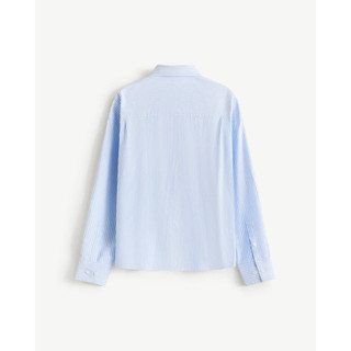 Áo Sơ Mi Nam Smart shirt Tay Dài Kẻ Sọc. Boxy - ROUTINE 10F25SHL013
