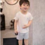Bộ cộc tay vải Sợi tre kháng khuẩn [ mềm, mát, co dãn và thấm hút tốt] dành cho bé từ 6m-4y HCT01)