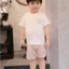 Bộ cộc tay vải Sợi tre kháng khuẩn [ mềm, mát, co dãn và thấm hút tốt] dành cho bé từ 6m-4y HCT01)
