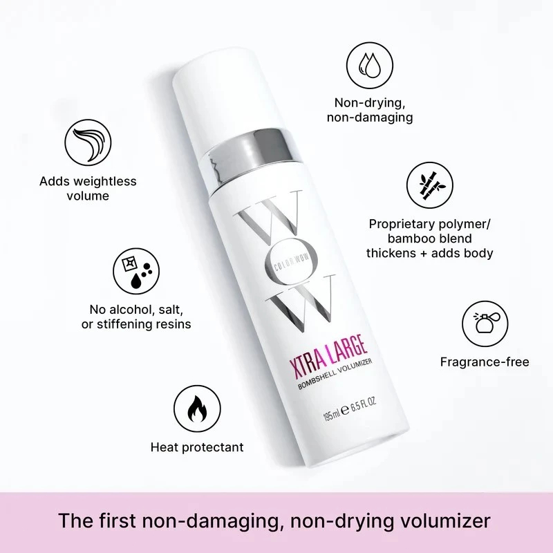 COLOR WOW Xtra Large Bombshell Volumizer 195ml | COLOR WOW Raise the Root Thicken + Lift Spray 150ml