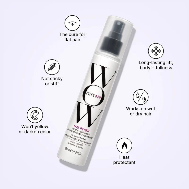 COLOR WOW Xtra Large Bombshell Volumizer 195ml | COLOR WOW Raise the Root Thicken + Lift Spray 150ml