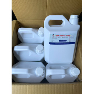 Cồn can 5 lít 70 độ .90 độ bidophar ( k hương)