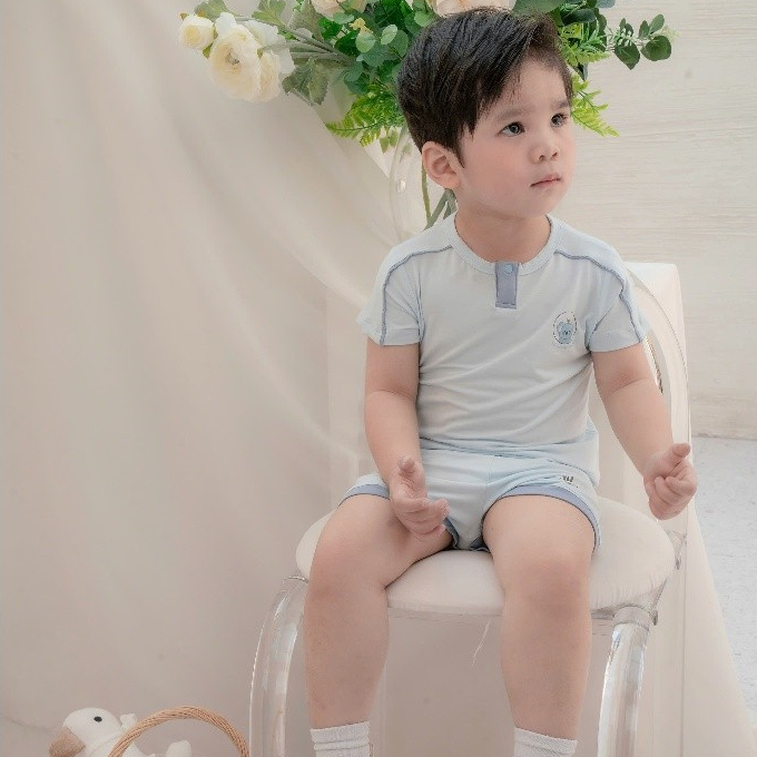 BỘ CỘC TAY VẢI SỢI TRE BỔ TRỤ [ SIÊU MỀM, MÁT, MỊN CO DÃN VÀ THẤM HÚT TỐT] SZ 6/9M - 4Y (HCT22)
