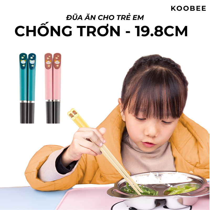 Đũa Tập Ăn Cho Bé Chất Liệu Sợi Thủy Tinh Cao Cấp – Không BPA, Kháng Khuẩn, An Toàn Cho Bé Yêu | BA41