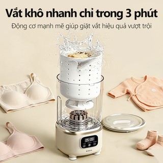 kawu Máy giặt mini đồ lót Không Dây Khử trùng ánh sáng xanh Tích hợp giặt và vắt Máy Giặt Tất