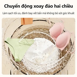 kawu Máy giặt mini đồ lót Không Dây Khử trùng ánh sáng xanh Tích hợp giặt và vắt Máy Giặt Tất