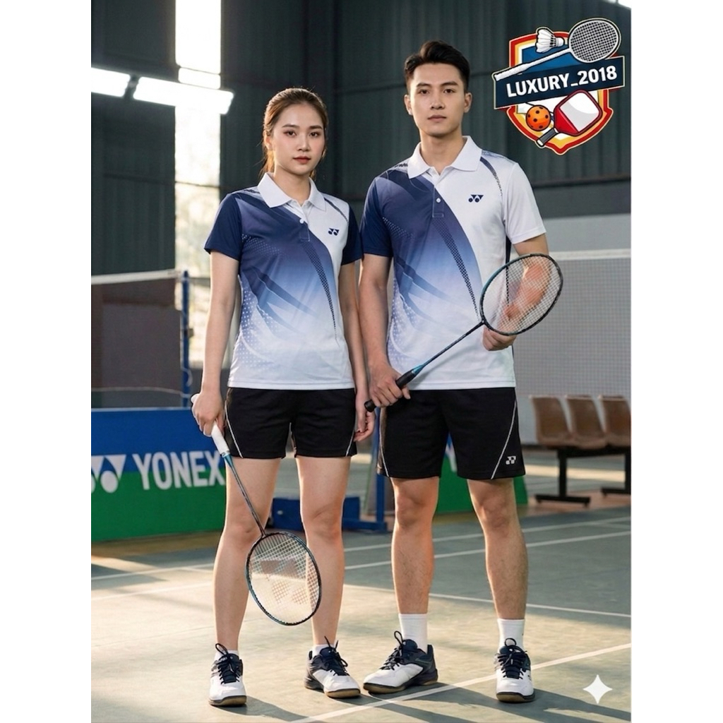 Áo Cầu Lông Nam Nữ Yonex Cổ trụ