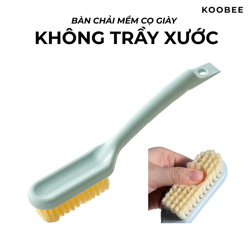 Bàn Chải Mềm Đa Năng KOOBEE Có Tay Cầm – Cọ Rửa Giày Dép, Quần Áo, Khe Góc, Làm Sạch Sâu, Không Trầy Xước (CSNC43)