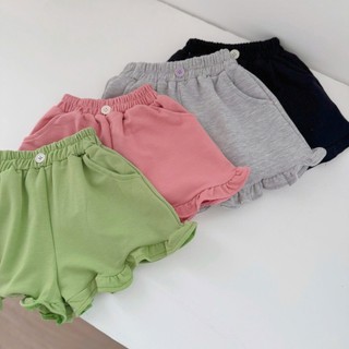 Quần hè trẻ em,  Quần đùi bèo nhiều màu bé gái 9-26kg Q231 Tiểu Yến KID
