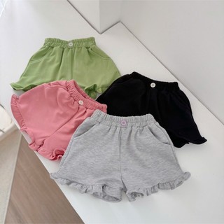 Quần hè trẻ em,  Quần đùi bèo nhiều màu bé gái 9-26kg Q231 Tiểu Yến KID