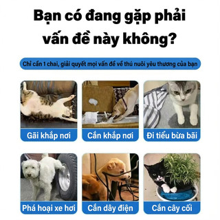 🐶💥 XỊT NHẸ – MÈO CHÓ KHÔNG CÒN QUẤY PHÁ 💥🐶BAO xịt xua đuổi chó mèo  xua đuổi chó mèo