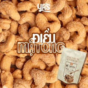 Hạt Điều Mật Ong YAS Túi 100g - Điều Nguyên Hạt Cùng Mật Ong Béo Ngậy Thích Hợp Ăn Vặt, Biếu Tặng
