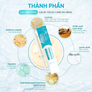Gel phụ khoa đa năng C24 by Feelex gel khử mùi ngăn ngừa vi khuẩn, nấm ngứa hàng ngày