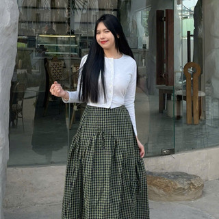 [HOẢ TỐC] Áo Thun Nữ Tay Dài Dáng Croptop Phong Cách Hàn Quốc Nữ Tính | Happy T-shirt
