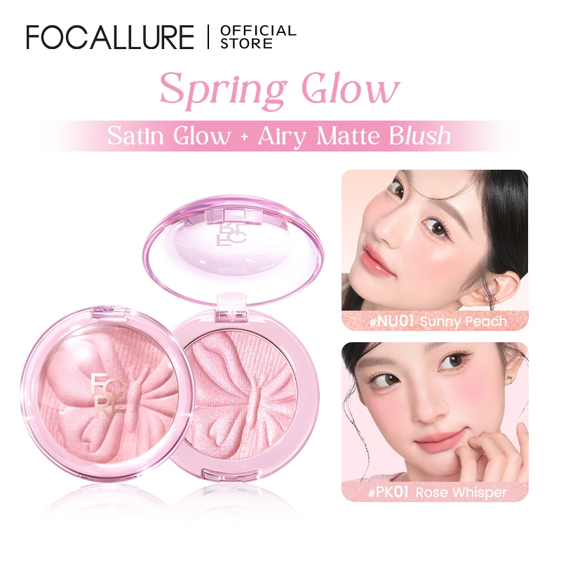[NEW] Focallure Spring Glow Phấn Má Hồng Hiệu Ứng Mịn Lì Tự Nhiên