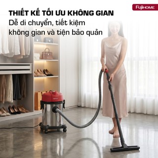 Máy Hút Bụi Fujihome VC18N 1200W – Hút Khô Ướt, Thùng 18L, Lực Hút 18KPa, Máy Hút Bụi Gia Đình