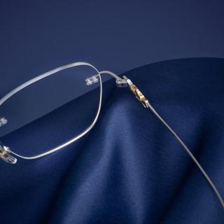 Kính Cận Titan Gọng Khoan Dáng Đa Giác Reeman 68165 Eye Plus Gọng Titanium Mảnh Nhẹ Thời Trang