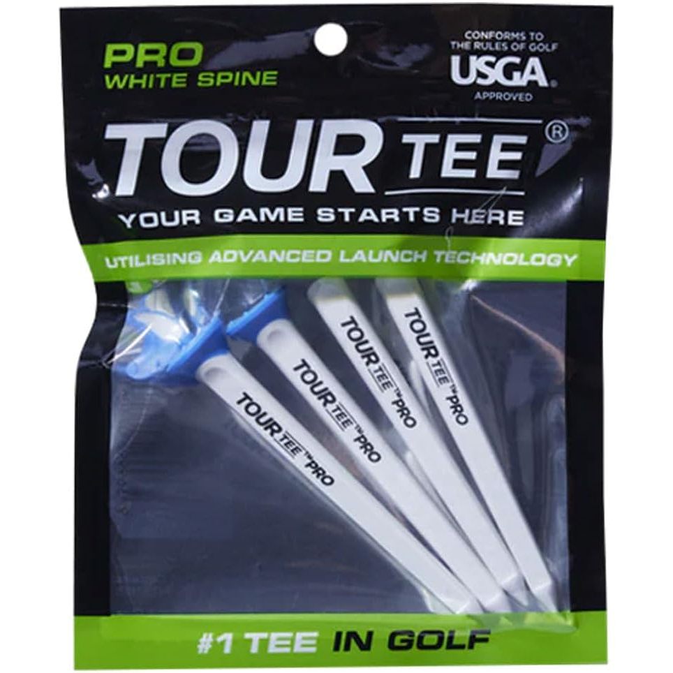 LITE Tour Tee Pro – Xanh dương/Xám (Gói 4 cái, tee golf nhựa tái chế)