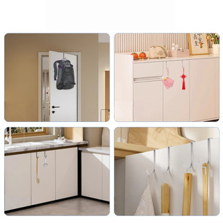 【Quà tặng - Không bán】Móc hình chữ s bằng thép không gỉ, thích hợp cho túi đựng đồ phía sau cửa