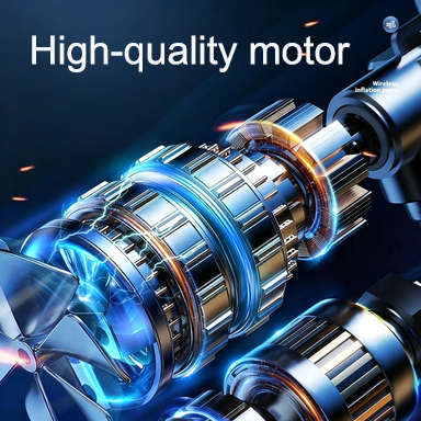 Máy bơm lốp di động sạc nhanh Type-C đa năng công nghệ Đức