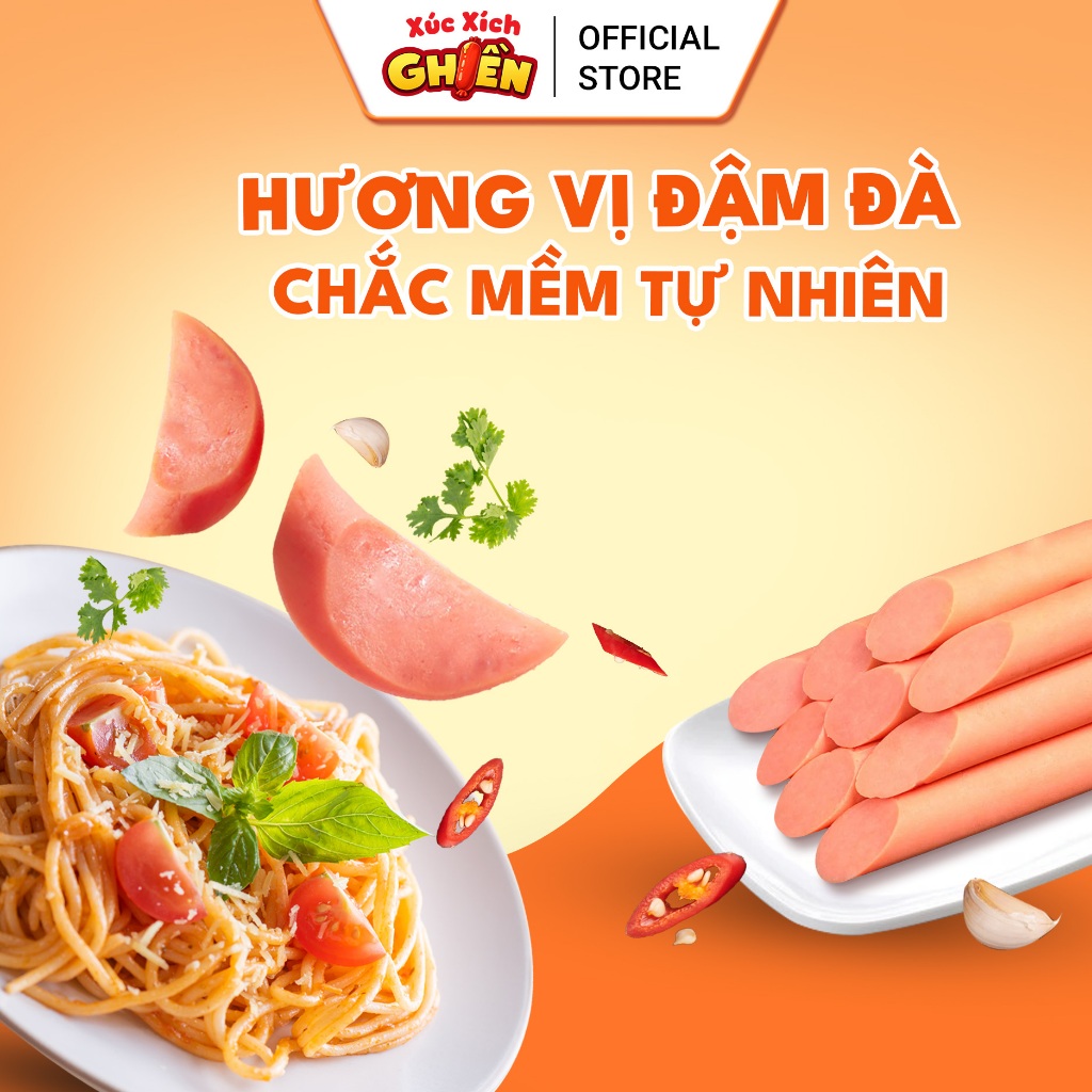 Combo 20 Gói 100 Cây Xúc Xích Dinh Dưỡng Tiệt Trùng S2 Vietinter Foods (Cây 21g)