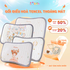 Gối Điều Hoà IQKAO Chất Liệu Tencel Cao Cấp – Mát, Thấm Hút Tốt, Dịu Êm Cho Làn Da Nhạy Cảm Của Bé