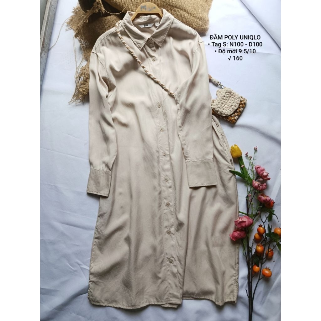ĐẦM UNIQLO MÀU BE 2HAND NHẬT | MERAKI HANDMADE
