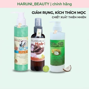 Tinh dầu bưởi hair lotion_ Dầu gội bưởi_Dầu xả sữa dừa kích thích mọc tóc, ngăn ngừa rụng tóc,khỏe