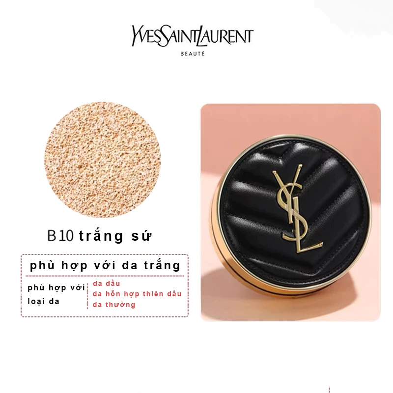 Phấn Nước Cushion Y* .S.* L Full size Touche Éclat Glow Pact phiên bản limited Hồng