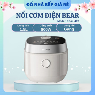 Nồi Cơm Điện Bear RC-4H40Y Dung Tích 1.5L Công Suất 800W, Nấu Nhanh Tiết Kiệm Điện Hiệu Quả - Haatz Online