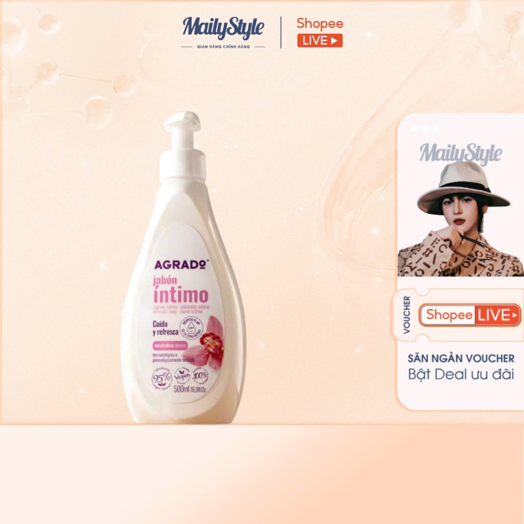 H01_ Dung dịch vệ sinh phụ nữ AGRADO 500ML