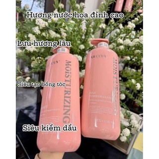 (auth) Cặp dầu gội xả MOISTURIZING LUCCY 1000ml Phục Hồi Ngăn Tóc Gãy Rụng , Siêu Mềm Mượt Tóc
