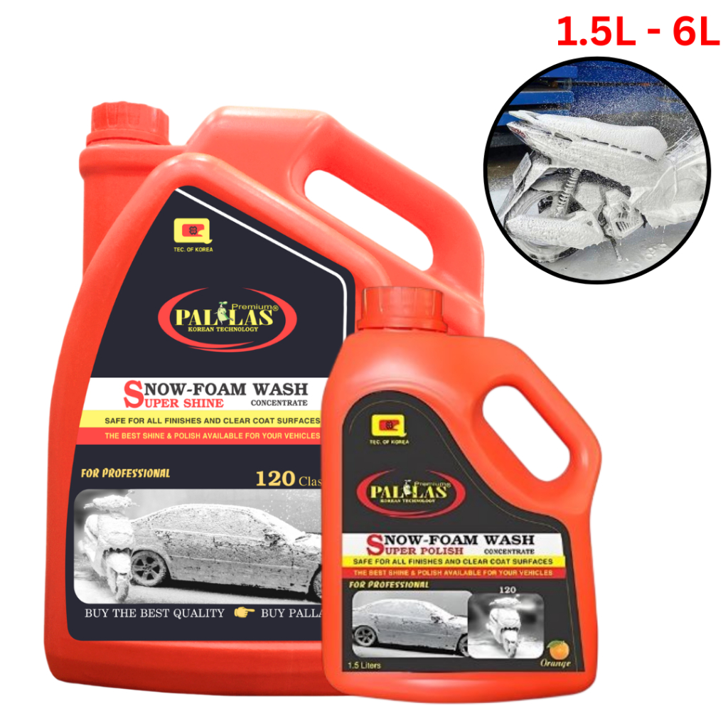 Nước Rửa Xe Bọt Tuyết Siêu Bóng Pallas 1500ml