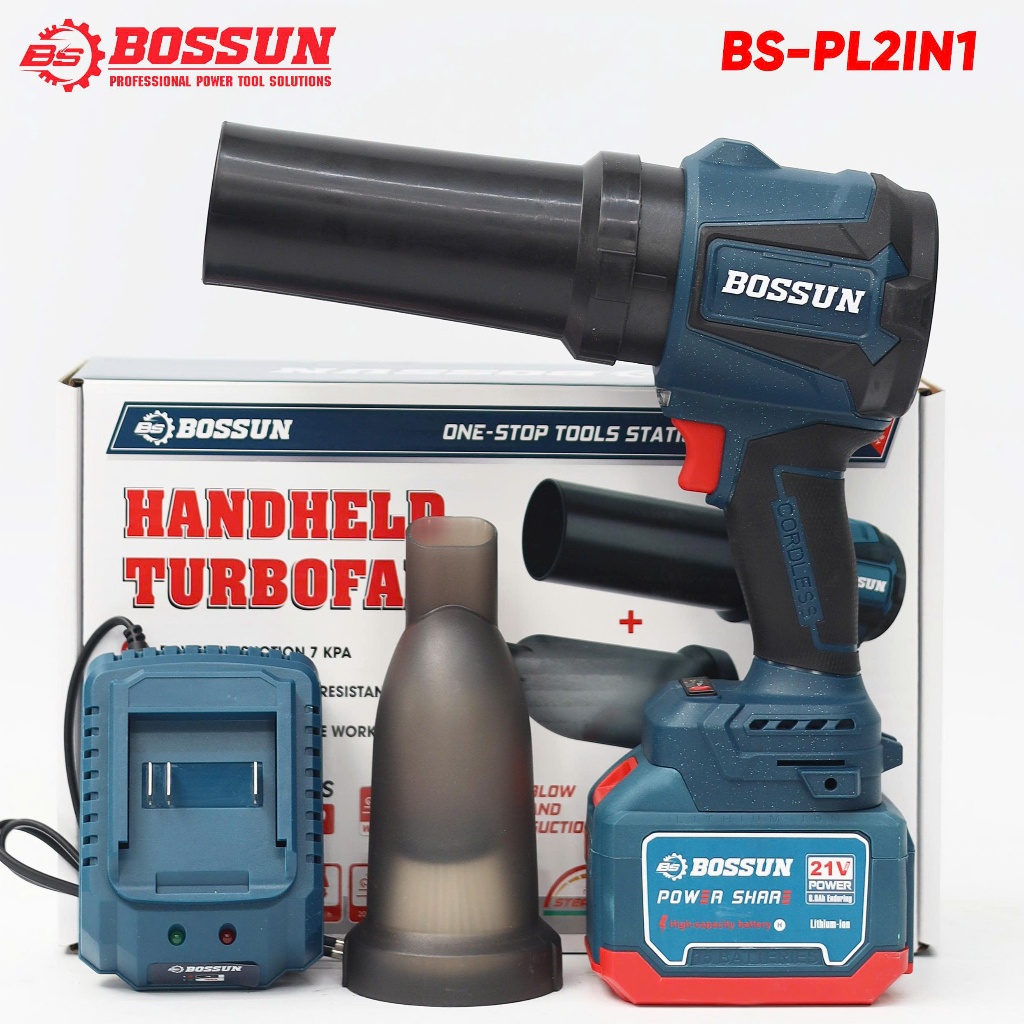 [MỚI] Máy Thổi Phản Lực Bossun BS-PL2IN1 Siêu Khỏe, Chuyên Thổi Lá, Bụi, Rác,..,100% Lõi Đồng