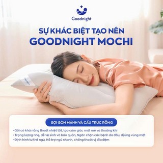 (Combo 2 gối tiết kiệm) Gối công thái học Vua Nệm Goodnight Mochi cho bé từ 6 tuổi, Gối nằm cao cấp