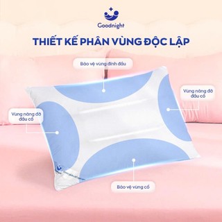 Gối Ngủ Vua Nệm Goodnight Mochi 45x65cm Cho Bé Tiểu Học, Gối Công Tháu Học Nâng Đỡ Cho Bé Từ 6 Tuổi
