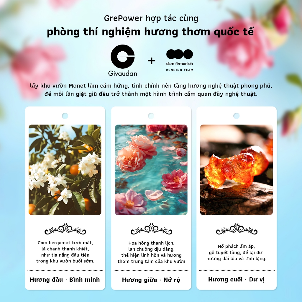 Túi Nước Giặt Xả Grepower by liby Hương Nước Hoa Huyền Diệu 1kg/Túi