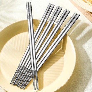 Đũa inox phong cách Hàn Quốc bền đẹp, an toàn ,Bộ Đôi Đũa Inox 304 Chống Trơn Trượt,