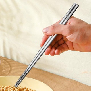 Đũa inox phong cách Hàn Quốc bền đẹp, an toàn ,Bộ Đôi Đũa Inox 304 Chống Trơn Trượt,
