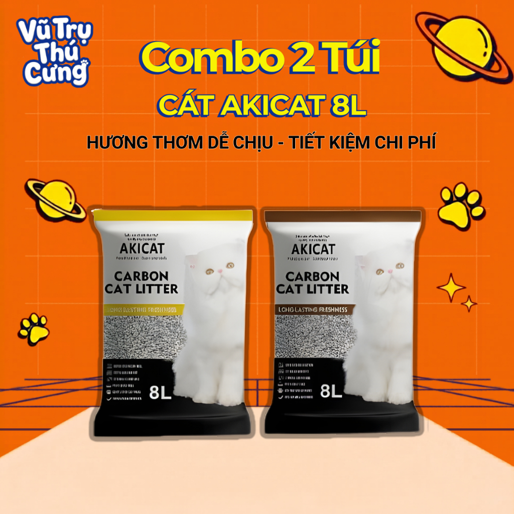 (16L) Cát vệ sinh cho Mèo vón cục, khử mùi hiệu quả Akicat