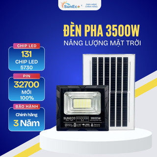 Đèn năng lượng mặt trời SUNECO 3500W - Pin Mono sạc nhanh, Chống nước IP69 (Chip LED 5730)