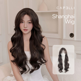 Tóc Giả Nguyên Đầu Dệt Kim CAPELLI Xoăn Sóng Shanghai Wig