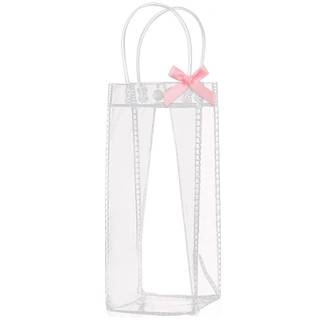 Túi Đựng Cốc PVC Trong Suốt Có Quai Xách, Túi Đựng Giữ Nhiệt Chống Nước, Túi Xách Tái Sử Dụng
