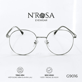 Gọng Kính Kim Loại N’ROSA G9016 – Form Tròn Thanh Mảnh, Siêu Nhẹ, Phong Cách Minimalist Hiện Đại